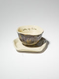 Handmade ceramic espresso cup, Woke Up Italian