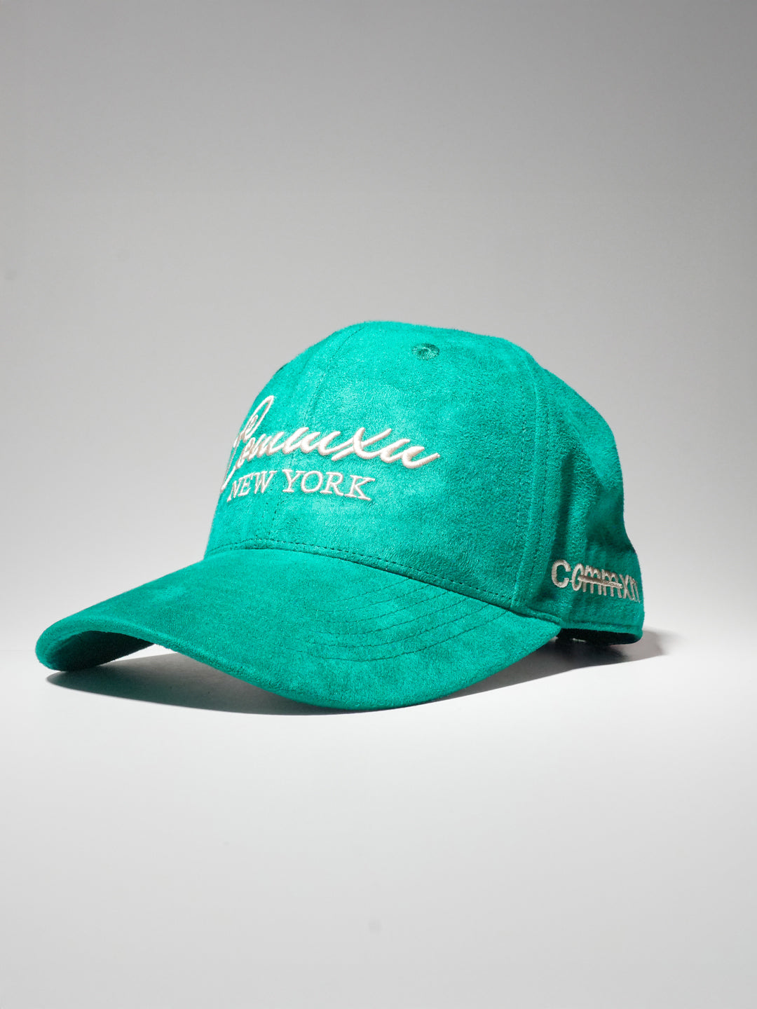 COMMXN Pace Hat, New York, suede, front